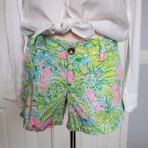 Lilly Pulitzer Callahan Coconut Jungle Shorts Size 4
